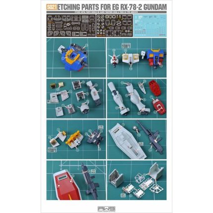 Madworks AW9 S21 Photo-Etch Metal Parts for RX-78-02 Entry Grade 1/144 Model Kit