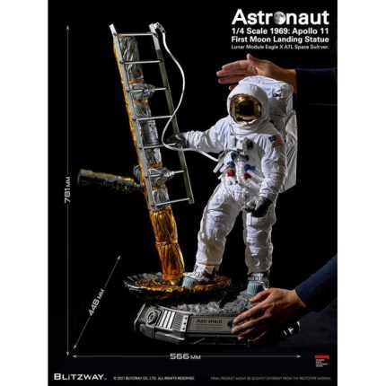 Blitzway The Real Astronaut Apollo 11 First Moon Landing 1/4 Scale Figure Statue